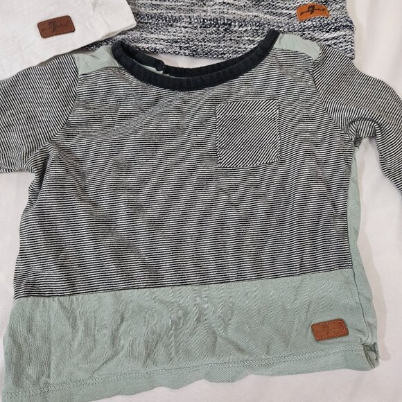 Set Of 3 Assorted Baby Shirts By 7 For All Mankind  Sizes 12M & 18M Mixed - Picture 3 of 11